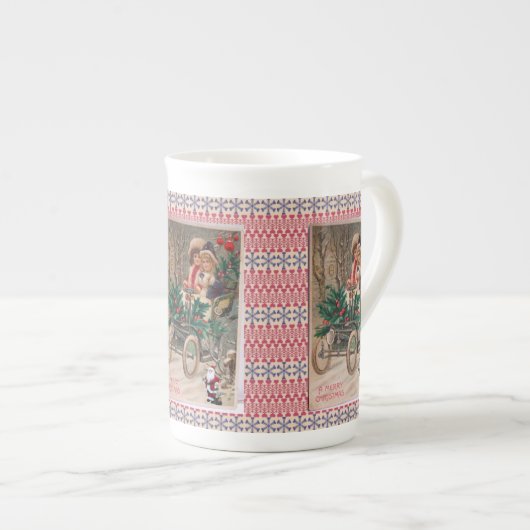 kerstMok,  Porselein Kop (Voorkant rechts)