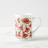 kerstMok,  Porselein Kop (Rechts)