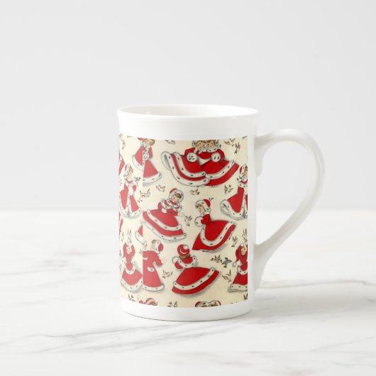 kerstMok,  Porselein Kop (Rechts)