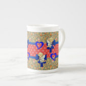 kerstMok, , prettige kerstengel Porselein Kop (Voorkant rechts)