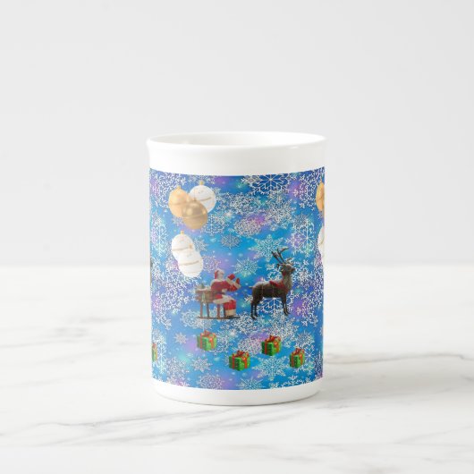 Kerstmok, Sinterklaas Porselein Kop (Voorkant)
