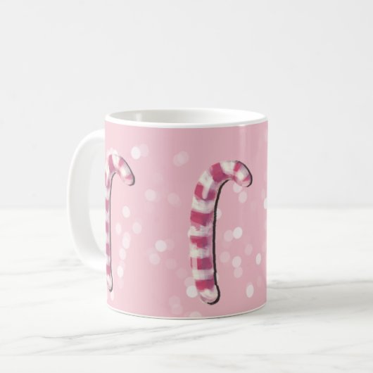 kerstMok - snoepsuikerriet Koffiemok (Voorkant links)