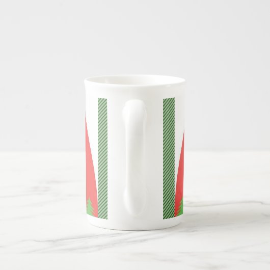 kerstMok Snowman Porselein Kop (Achterkant)