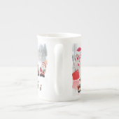 kerstMok Snowman Porselein Kop (Achterkant)