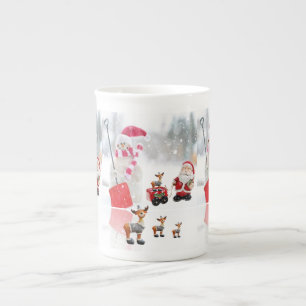 kerstMok Snowman Porselein Kop