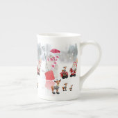 kerstMok Snowman Porselein Kop (Rechts)