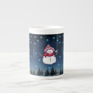kerstMok Snowman Porselein Kop