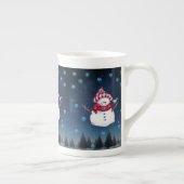 kerstMok Snowman Porselein Kop (Rechts)