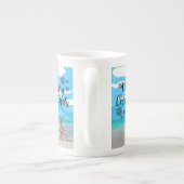 kerstMok Snowman Porselein Kop (Achterkant)