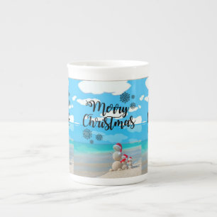 kerstMok Snowman Porselein Kop