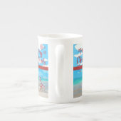 kerstMok Snowman Porselein Kop (Achterkant)