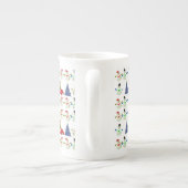 kerstMok Snowman Porselein Kop (Achterkant)