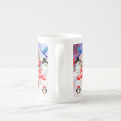 kerstMok Snowman Porselein Kop (Achterkant)