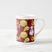 kerstMok Snowman Porselein Kop (Rechts)