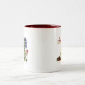 Kerstmok Tweekleurige Koffiemok (Center)