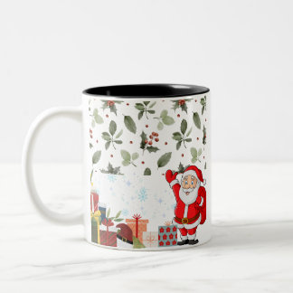 Kerstmok Tweekleurige Koffiemok