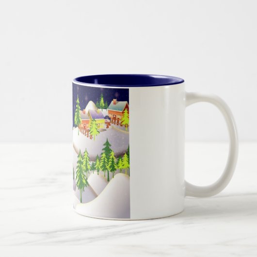 kerstMok Tweekleurige Koffiemok (Rechts)
