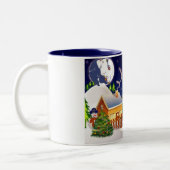 kerstMok Tweekleurige Koffiemok (Links)