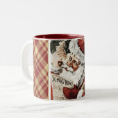 kerstMok Tweekleurige Koffiemok (Voorkant links)