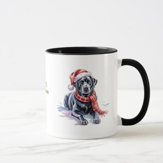Kerstmok voor hondenliefhebbers/Labrador Mok (Rechts)