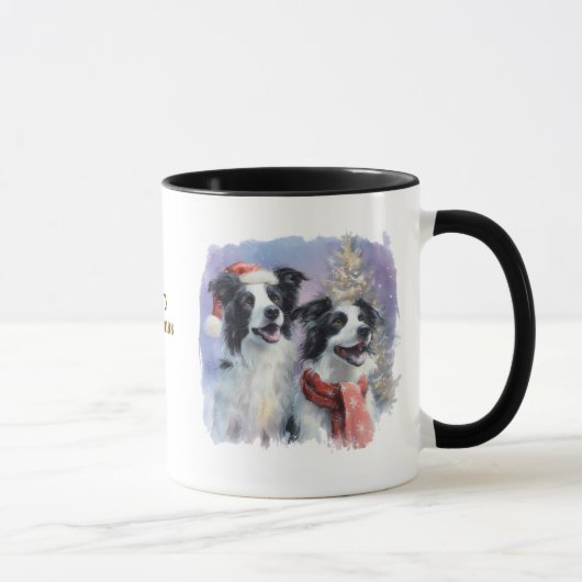 Kerstmok voor hondenliefhebbers mok (Rechts)
