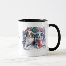 Kerstmok voor hondenliefhebbers mok