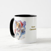 Kerstmok voor hondenliefhebbers mok (Voorkant links)
