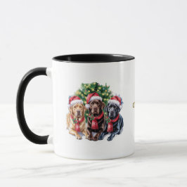 Kerstmok voor hondenliefhebbers mok