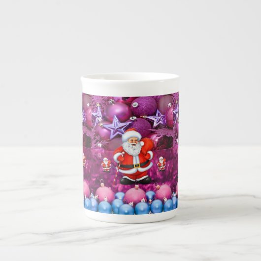 Kerstmoker, Kerstman Porselein Kop (Voorkant)