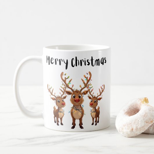 Kerstmoker Koffiemok (Met donut)