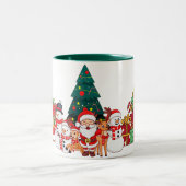 Kerstmoker Tweekleurige Koffiemok (Center)