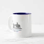 Kerstmoker Tweekleurige Koffiemok (Voorkant links)