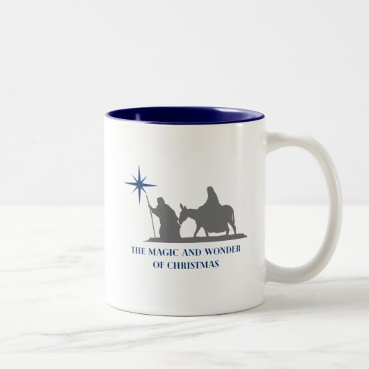 Kerstmoker Tweekleurige Koffiemok (Rechts)