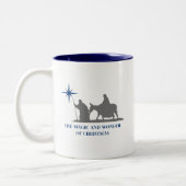 Kerstmoker Tweekleurige Koffiemok (Links)