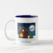 Kerstmoker Tweekleurige Koffiemok (Links)