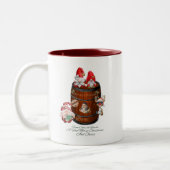 Kerstmoker Tweekleurige Koffiemok (Links)