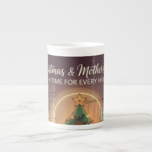 Kerstmoker voor mama Hartverwarmende speciale mo Porselein Kop