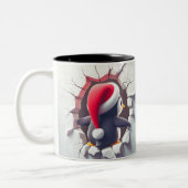 Kerstmokeromslag Tweekleurige Koffiemok (Links)