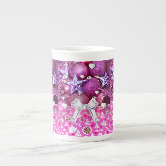 Kerstmokkel Porselein Kop (Voorkant)