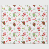 kerstMokken Cadeaupapier (Vlak)