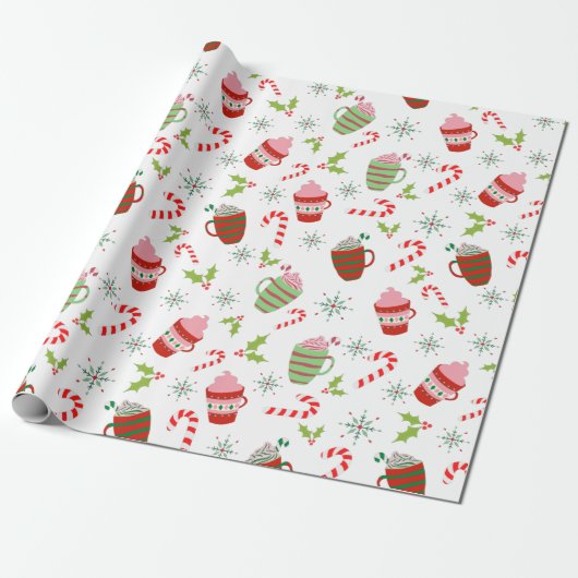 kerstMokken Cadeaupapier (Uitgerold)