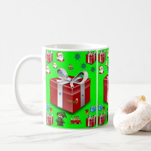 kerstMokken Koffiemok (Met donut)