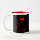 Kerstmokken Tweekleurige Koffiemok (Links)