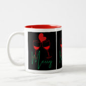 Kerstmokken Tweekleurige Koffiemok (Links)
