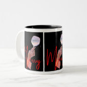 Kerstmokken Tweekleurige Koffiemok (Voorkant links)