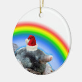 Kerstmols Keramisch Ornament (Links)
