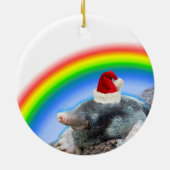 Kerstmols Keramisch Ornament (Achterkant)