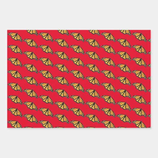 kerstmonarchen met cadeaubonnen inpakpapier vel (Voorkant 2)