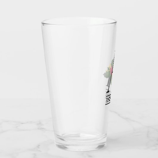 kerstmonogram A Persoonlijke bier Glas (Rechts)