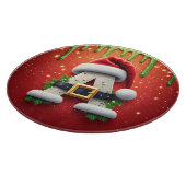Kerstmonogram A voor wintergeschenken Snijplank (Hoek)